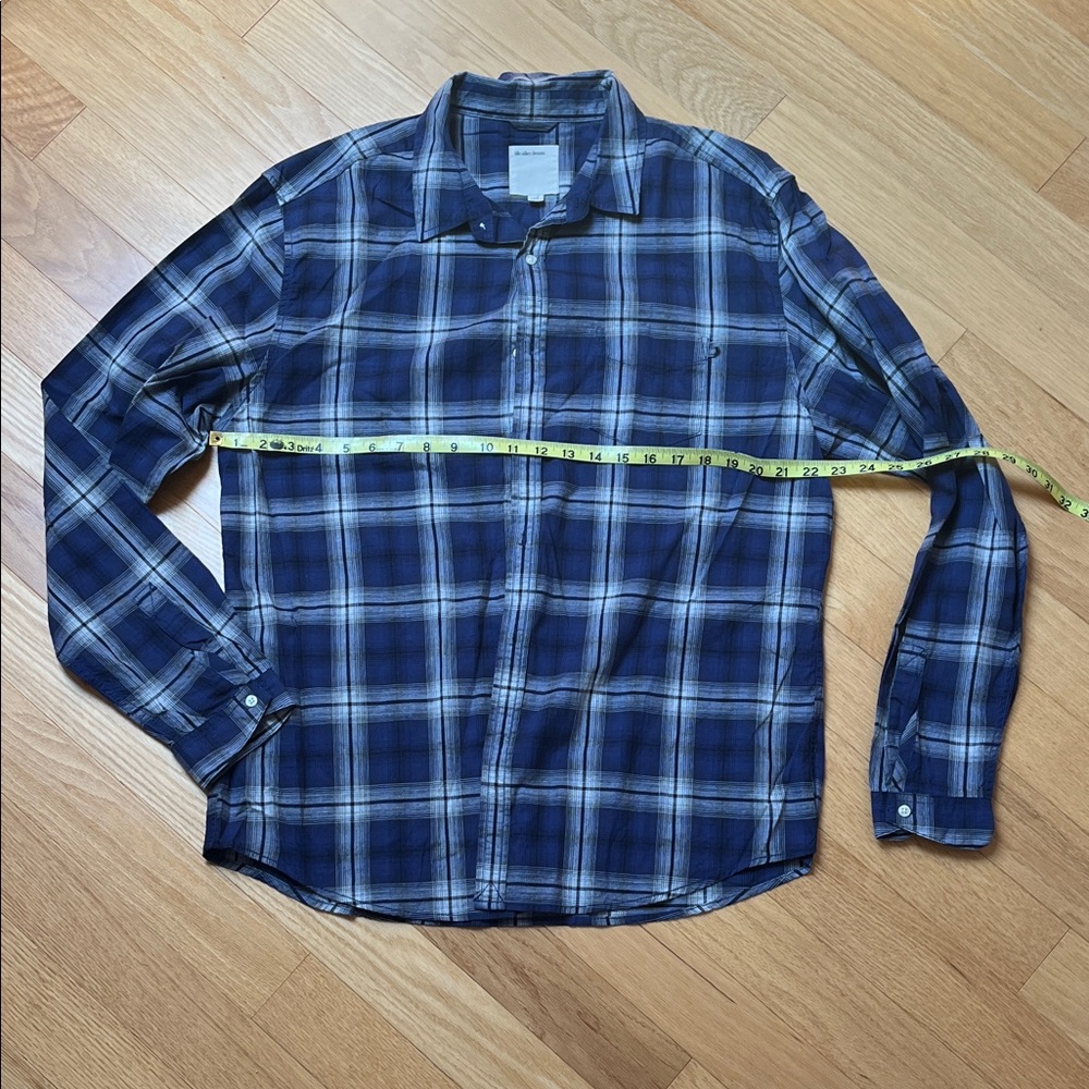 Old Navy Men's Casual Button Down Shirts - Green, Black, Blue Plaid - Picture 5 of 16